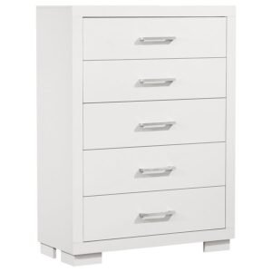 Jessica 5-drawer Bedroom Chest Snow White
