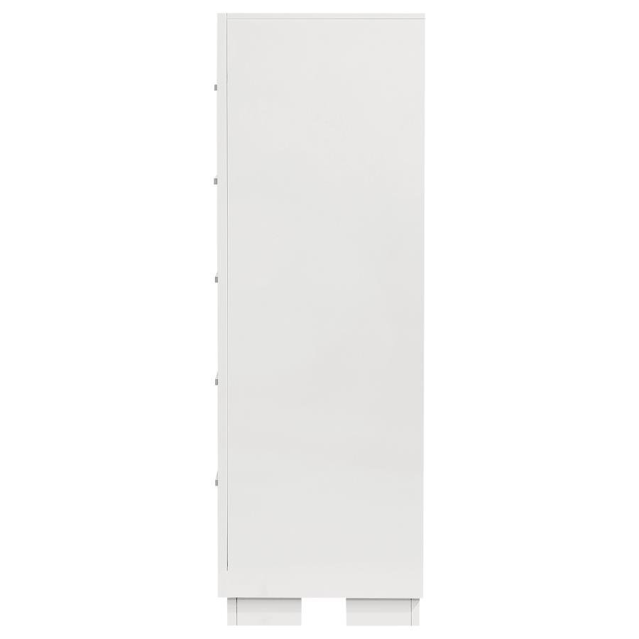Jessica 5-drawer Bedroom Chest Snow White - Image 5