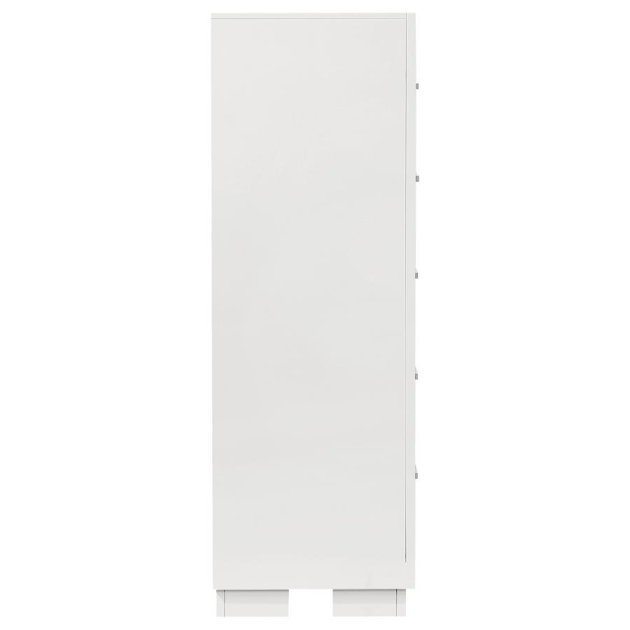 Jessica 5-drawer Bedroom Chest Snow White - Image 9