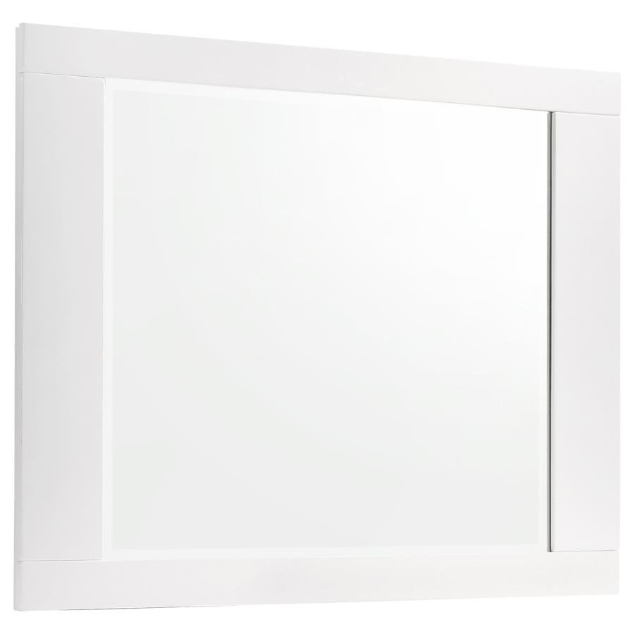 Felicity 5-piece Queen Bedroom Set White High Gloss - Image 4