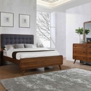 Robyn 4-piece California King Bedroom Set Dark Walnut