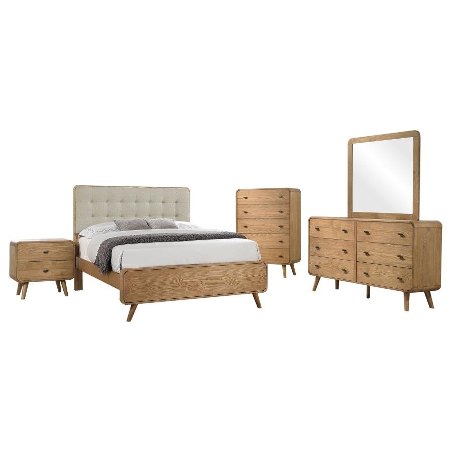 Robyn 5-piece California King Bedroom Set Light Ash - Image 2