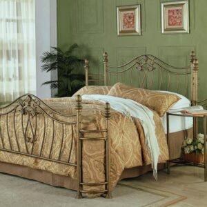 Sydney Eastern King Headboard and Footboard Brushed Gold
