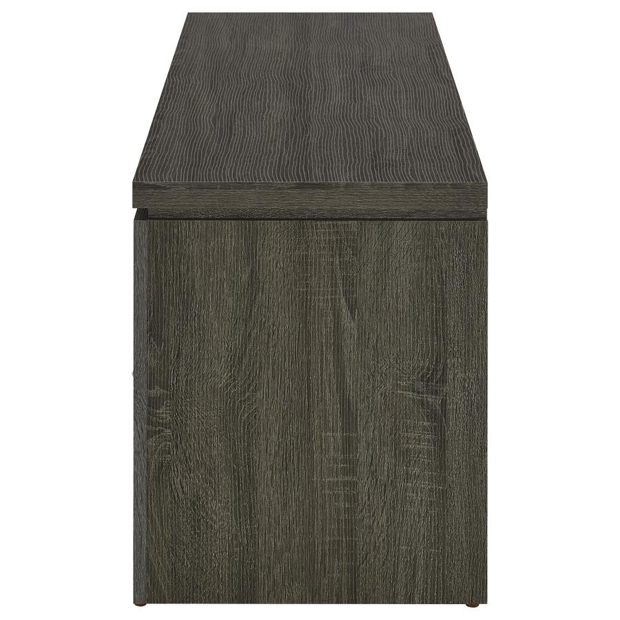 Elkton 2-drawer Engineered Wood 59-inch TV Stand Weathered Grey - Image 5
