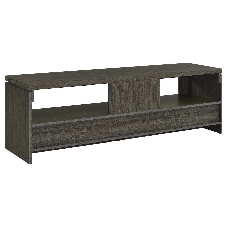 Elkton 2-drawer Engineered Wood 59-inch TV Stand Weathered Grey - Image 6