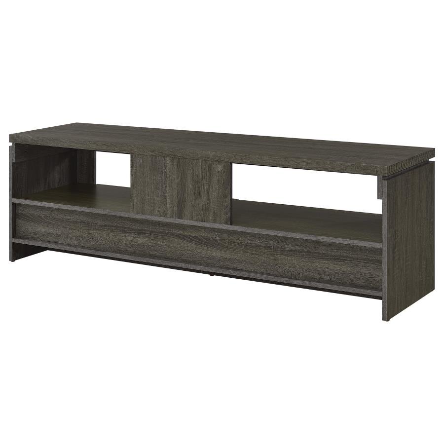 Elkton 2-drawer Engineered Wood 59-inch TV Stand Weathered Grey - Image 7
