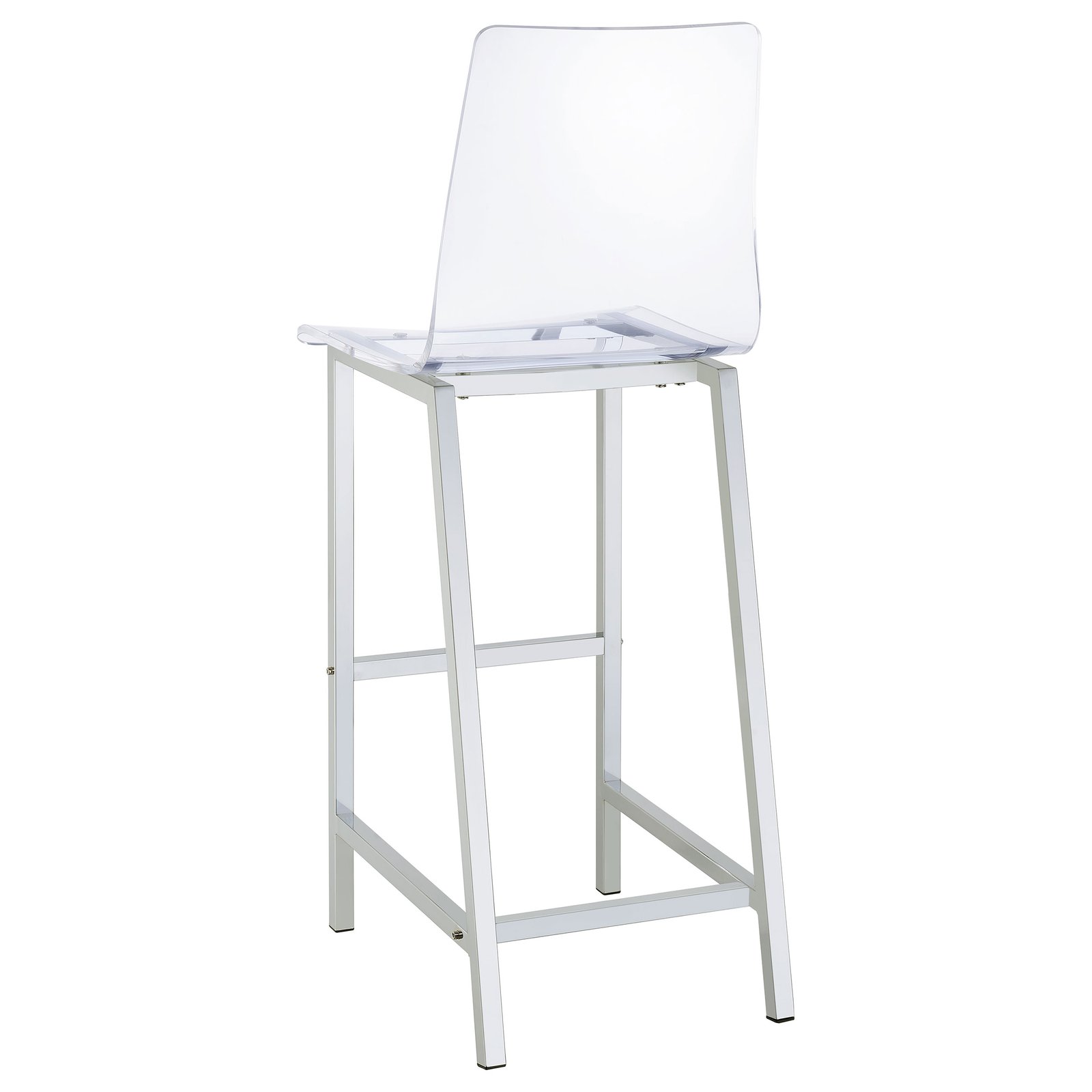 Juelia Clear Acrylic Bar Chair Chrome (Set of 2) - Image 7