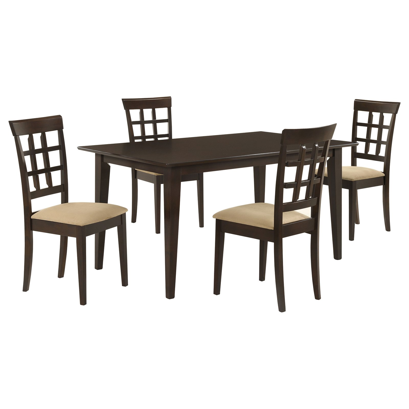 Gabriel 5-piece Rectangular 59-inch Dining Set Cappuccino - Image 2