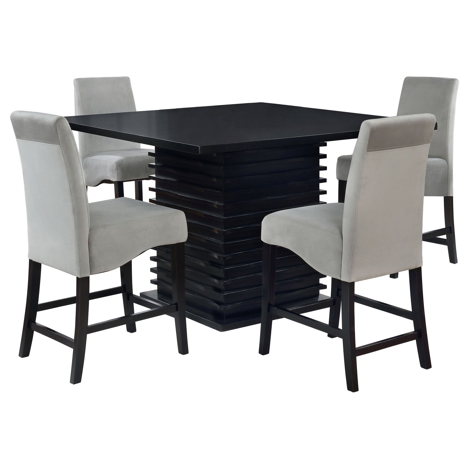 Stanton 5-piece Square Counter Height Dining Table Set Grey - Image 2