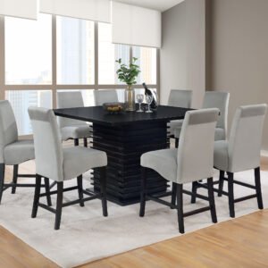 Stanton 9-piece Square Counter Height Dining Table Set Grey