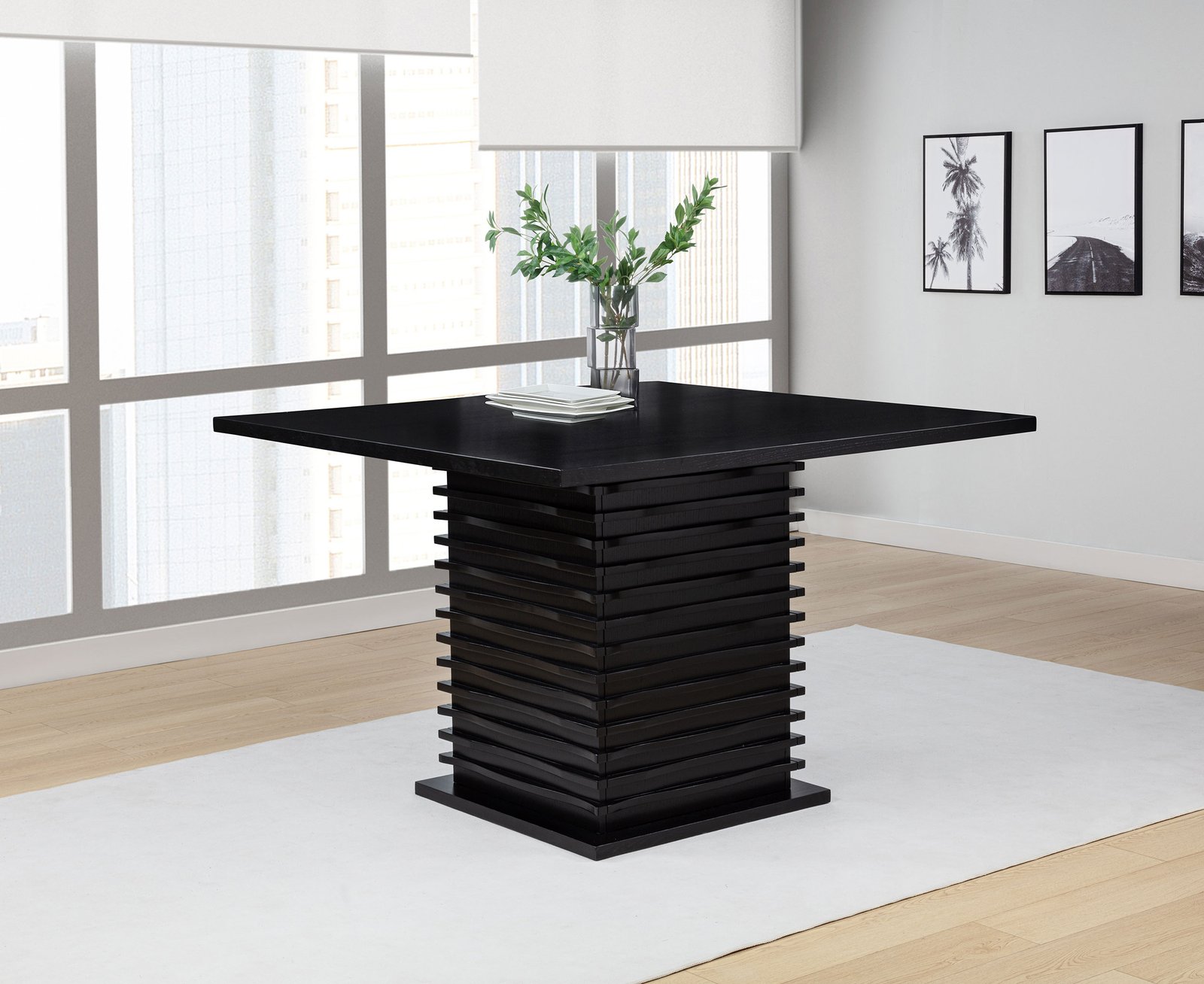 Stanton Square 54-inch Counter Height Dining Table Black - Image 2