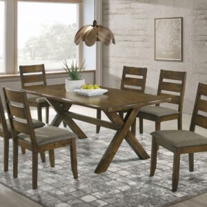 Alston 7-piece Rectangular Dining Table Set Knotty Nutmeg