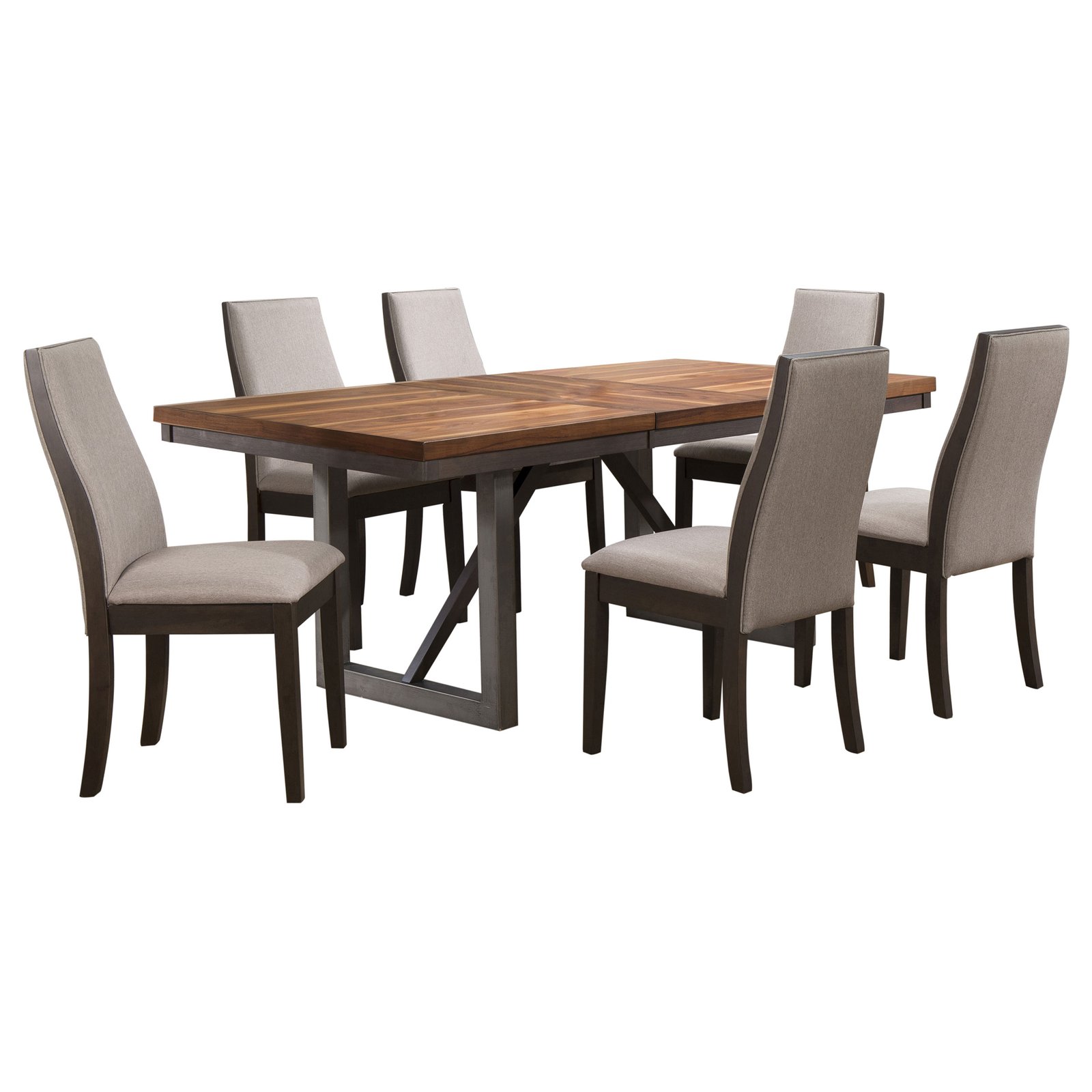 Spring Creek 7-piece Rectangular Dining Table Set Taupe - Image 2