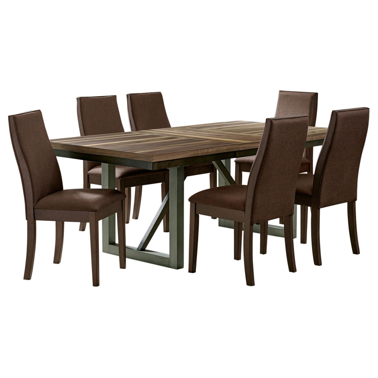 Spring Creek 7-piece Rectangular Dining Table Set Chocolate - Image 2