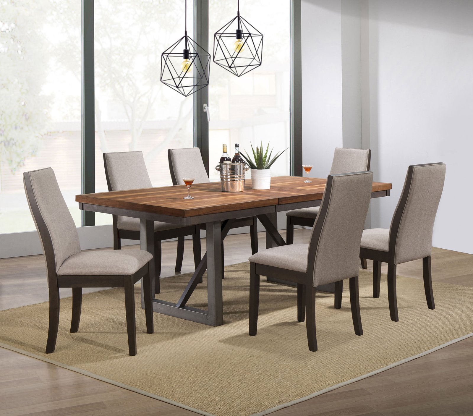 Spring Creek Upholstered Dining Chair Taupe (Set of 2) - Image 11