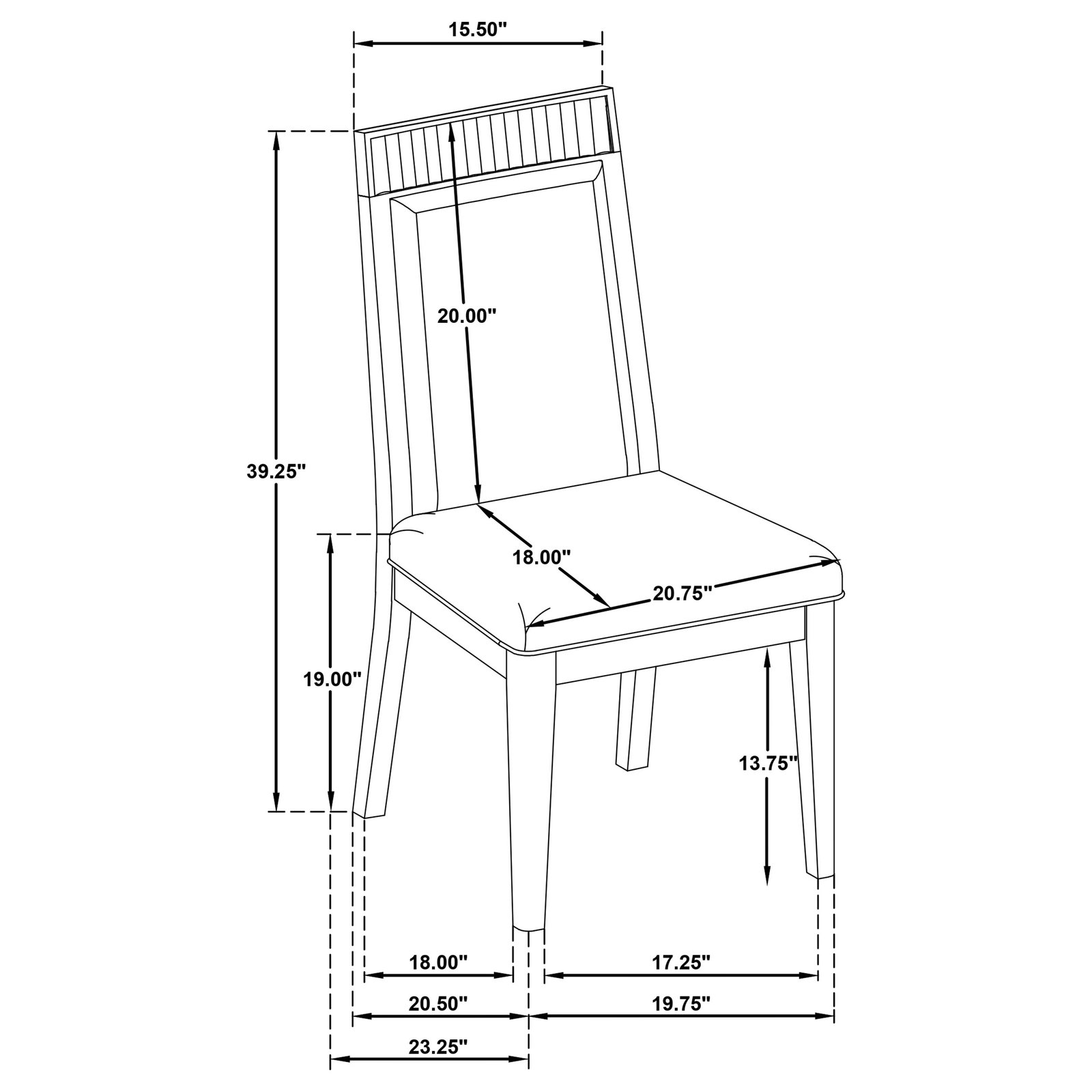 Brookmead 5-piece Extension Leaf Dining Table Set Black - Image 15