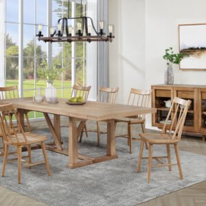 Middleton 10-piece Extension Leaf Dining Set Natural Brown