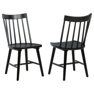 Middleton Solid Wood Dining Side Chair Black (Set of 2)