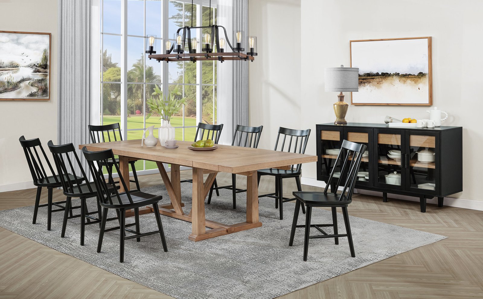 Middleton Solid Wood Dining Side Chair Black (Set of 2) - Image 14