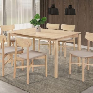 Parkridge 7-piece 59-inch Wood Dining Set White Washed