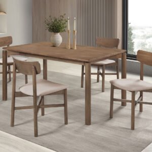 Parkridge 5-piece 59-inch Wood Dining Set Natural Walnut