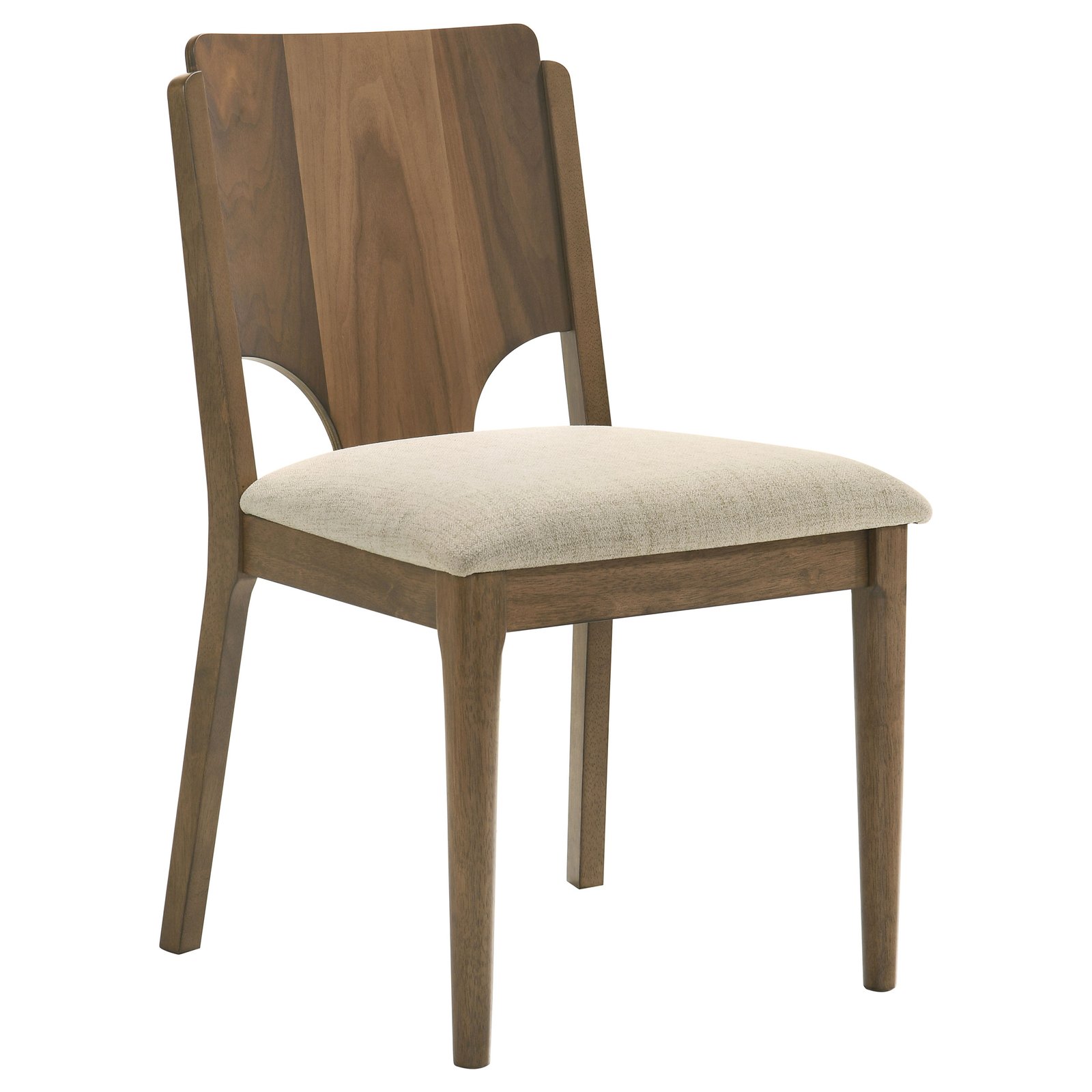 Crestmore Dining Chair Upholstered Seat Walnut (Set of 2) - Image 3