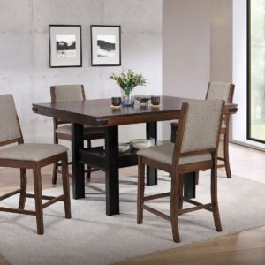Patterson 5-piece Counter Height Dining Set Mango Oak