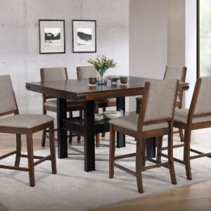 Patterson 7-piece Counter Height Dining Set Mango Oak