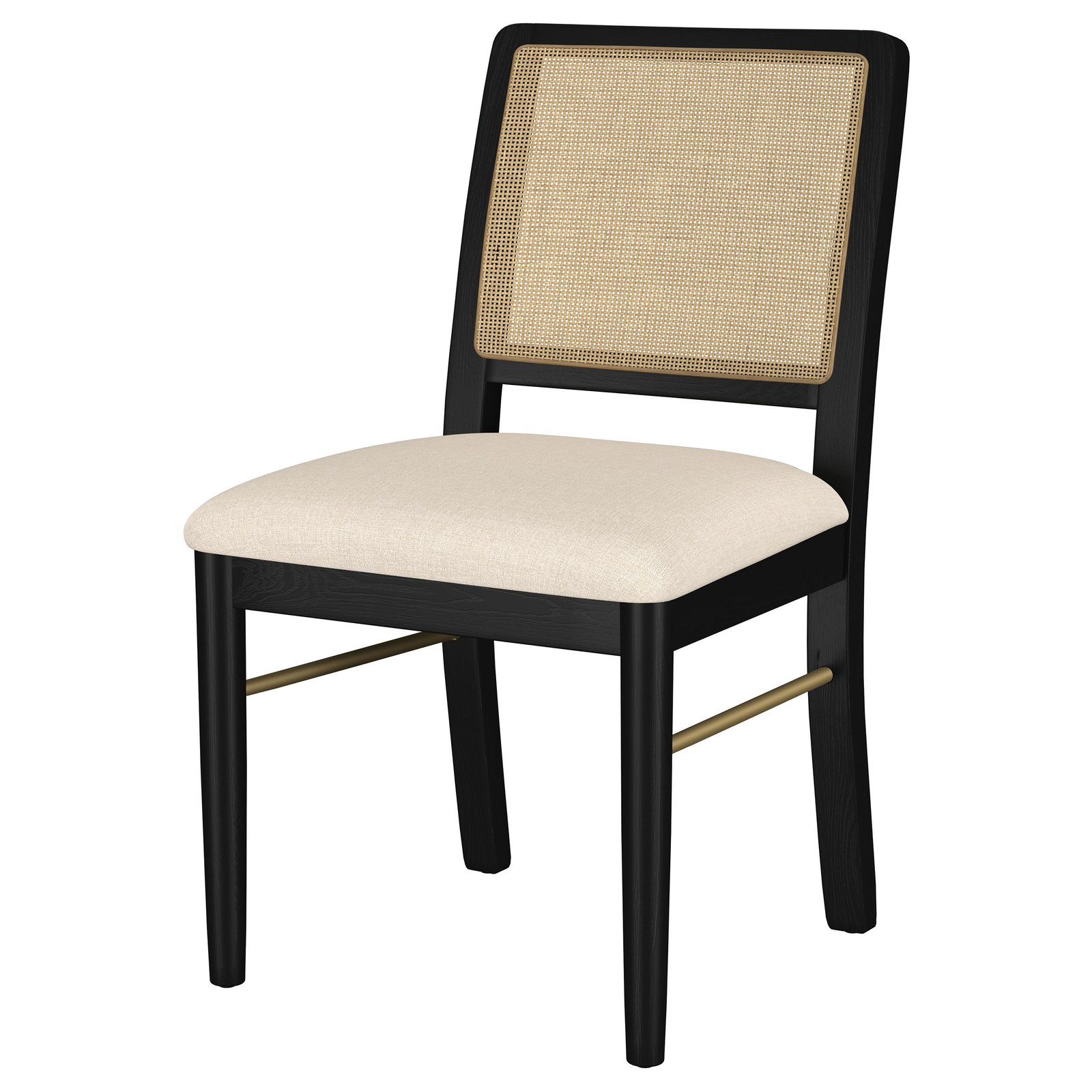Arini Rattan Cane Dining Side Chair Black (Set of 2) - Image 5