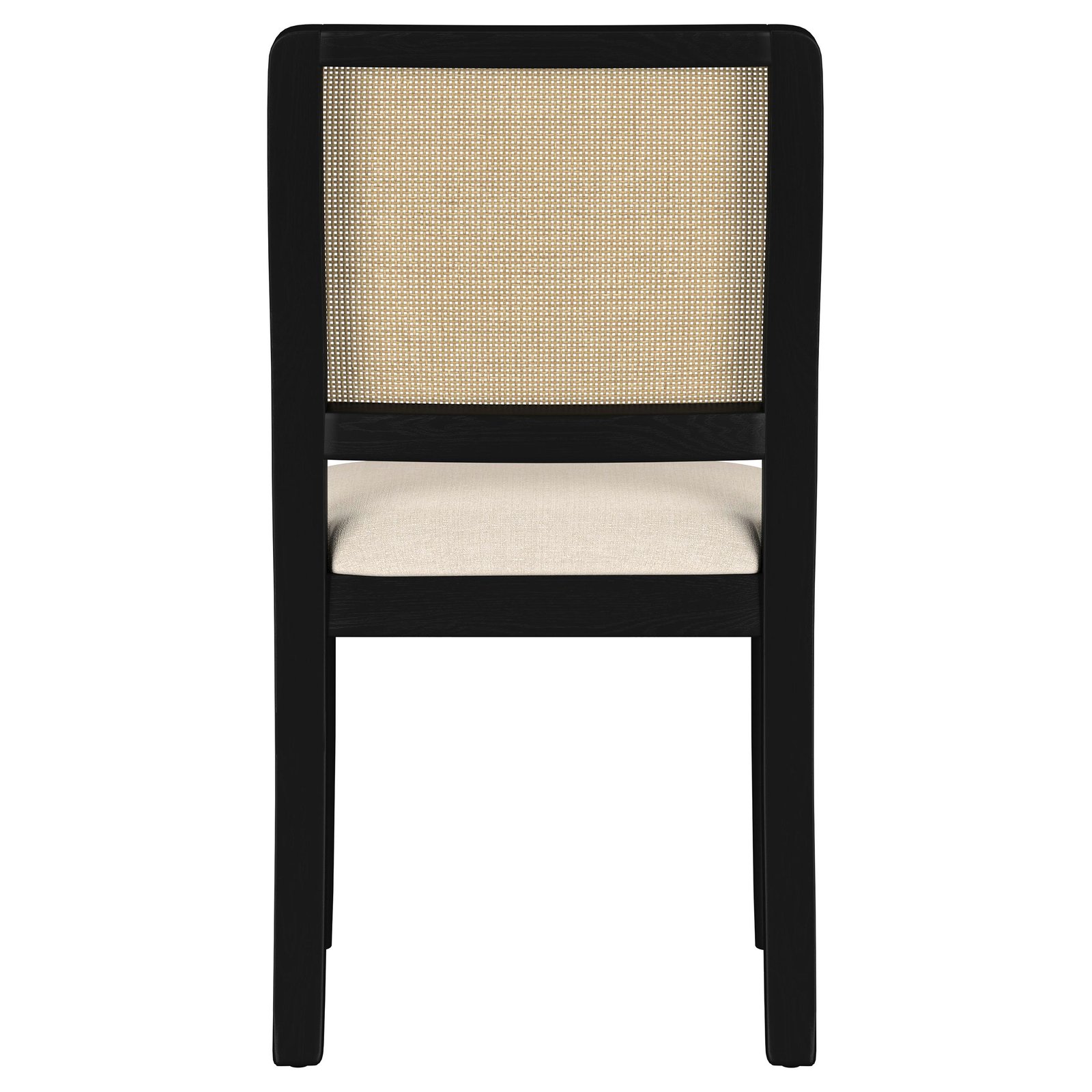 Arini Rattan Cane Dining Side Chair Black (Set of 2) - Image 8