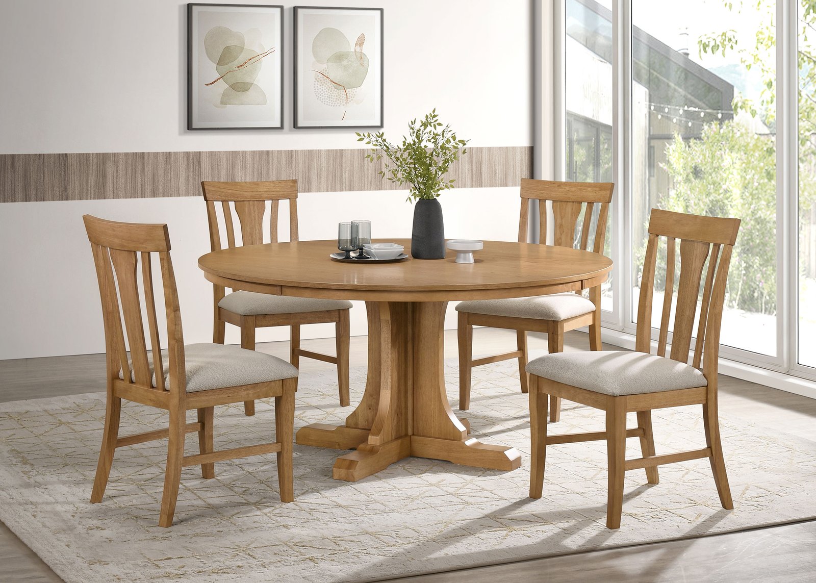 Hartville Dining Side Chair Natural Light Brown (Set of 2) - Image 14