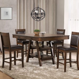 Dewey 5-piece Rectangular Dining Table Set Walnut