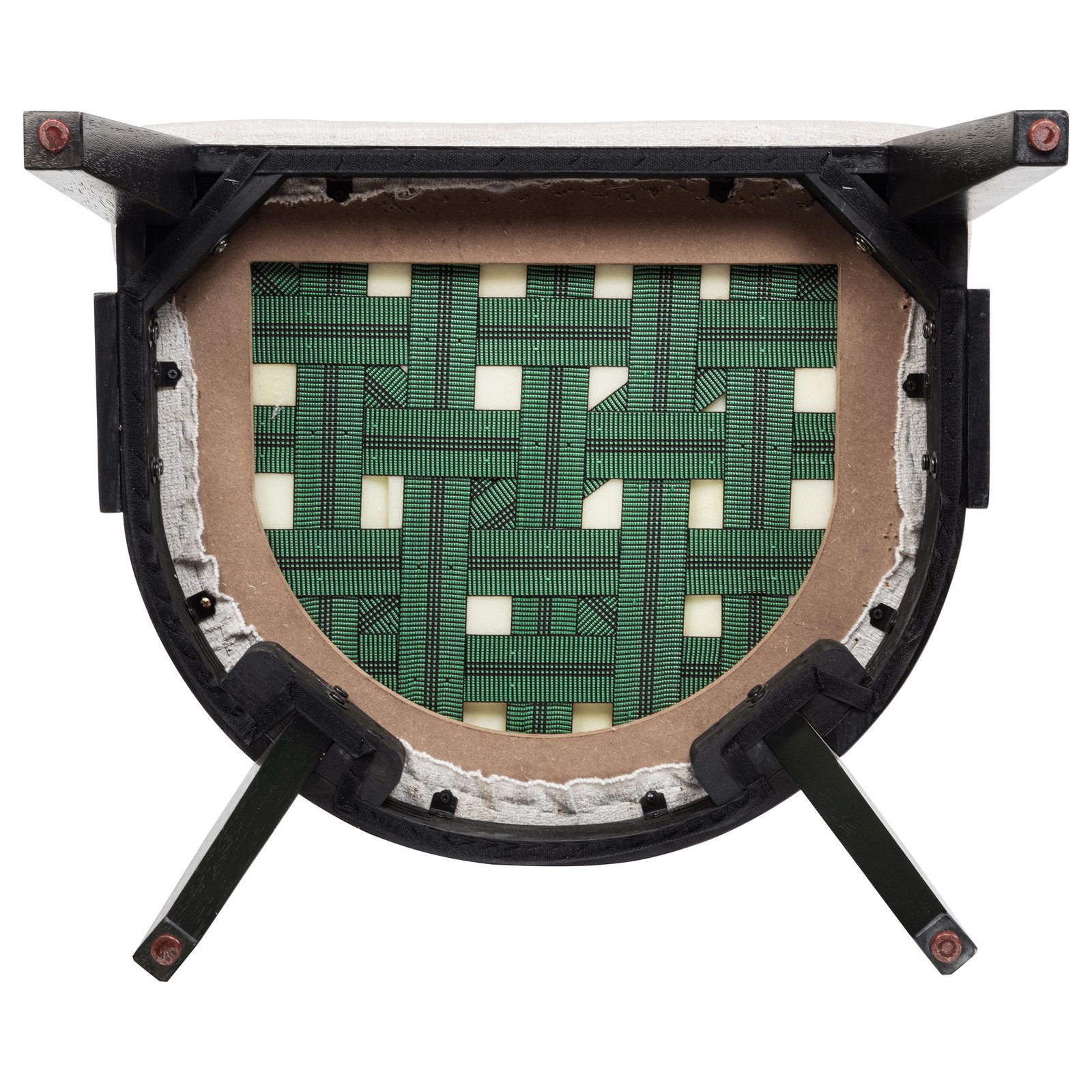 Leandro Upholstered Dining Arm Chair Cream (Set of 2) - Image 11