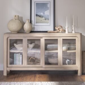 Solano Sliding Door Dining Sideboard Server Weathered Mango