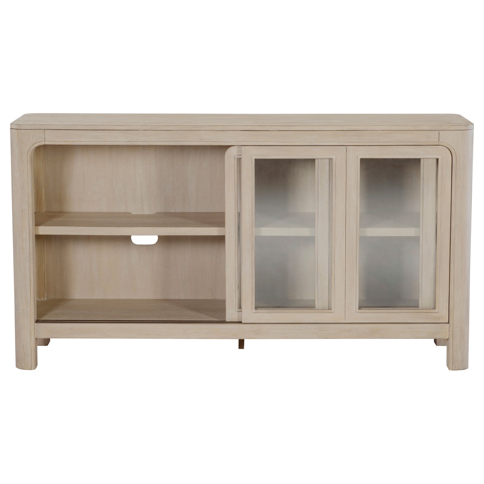 Solano Sliding Door Dining Sideboard Server Weathered Mango - Image 7