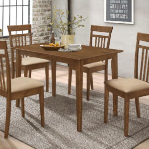 Robles 5-piece Rectangular Dining Table Set Chestnut