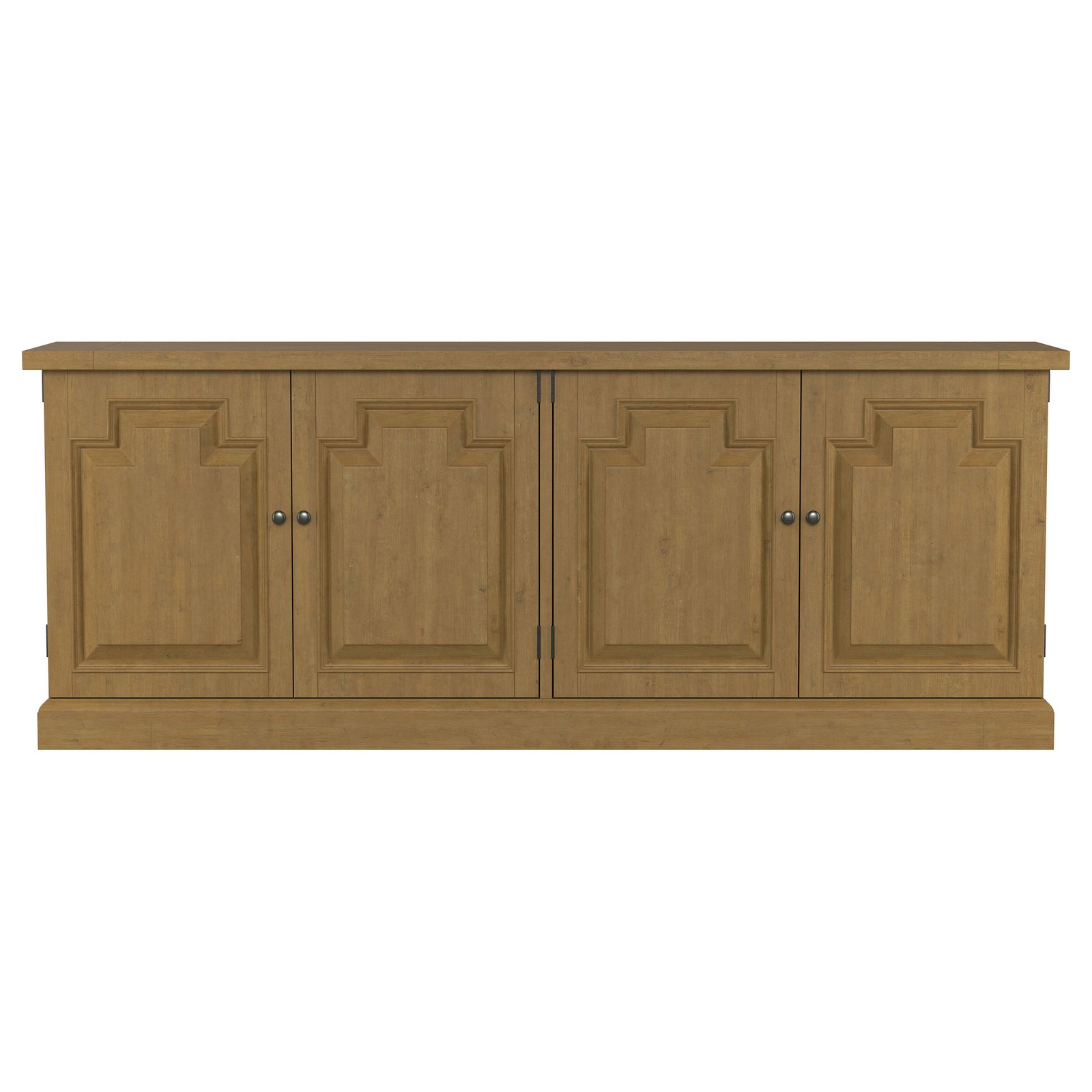 Florence 4-door Dining Sideboard Buffet Cabinet Rustic Honey - Image 4