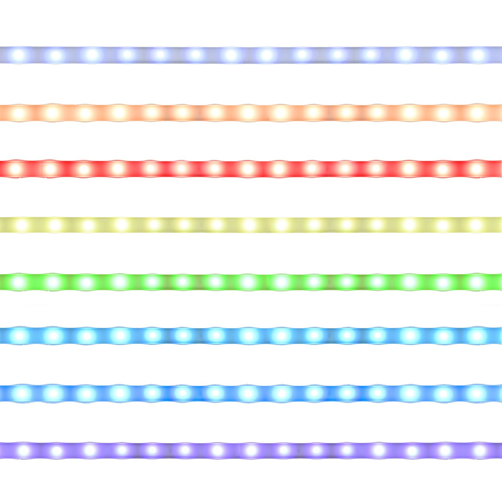 Araceli Freestanding LED Home Bar Cabinet White High Gloss - Image 4