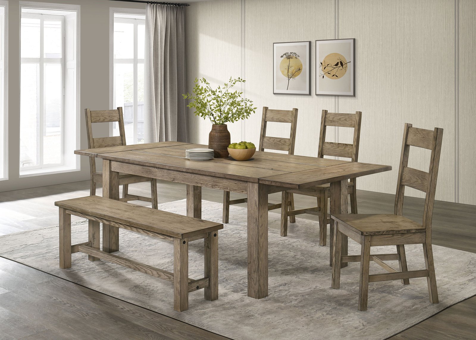Cardova Solid Wood Dining Side Chair Vineyard Oak (Set of 2) - Image 13