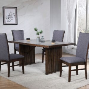Sherwood 5-piece Rectangular Dining Table Set Brown