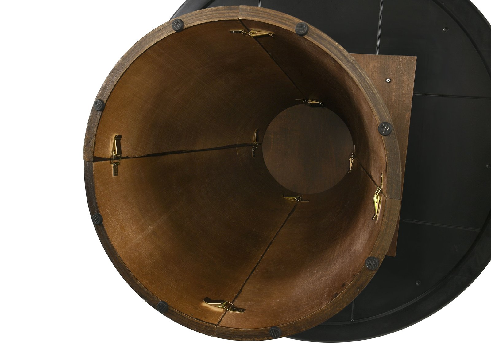 Franklin 5-piece Round Dining Table Set Grey and Dark Brown - Image 6