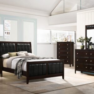 Carlton 5-piece Full Bedroom Set Cappuccino