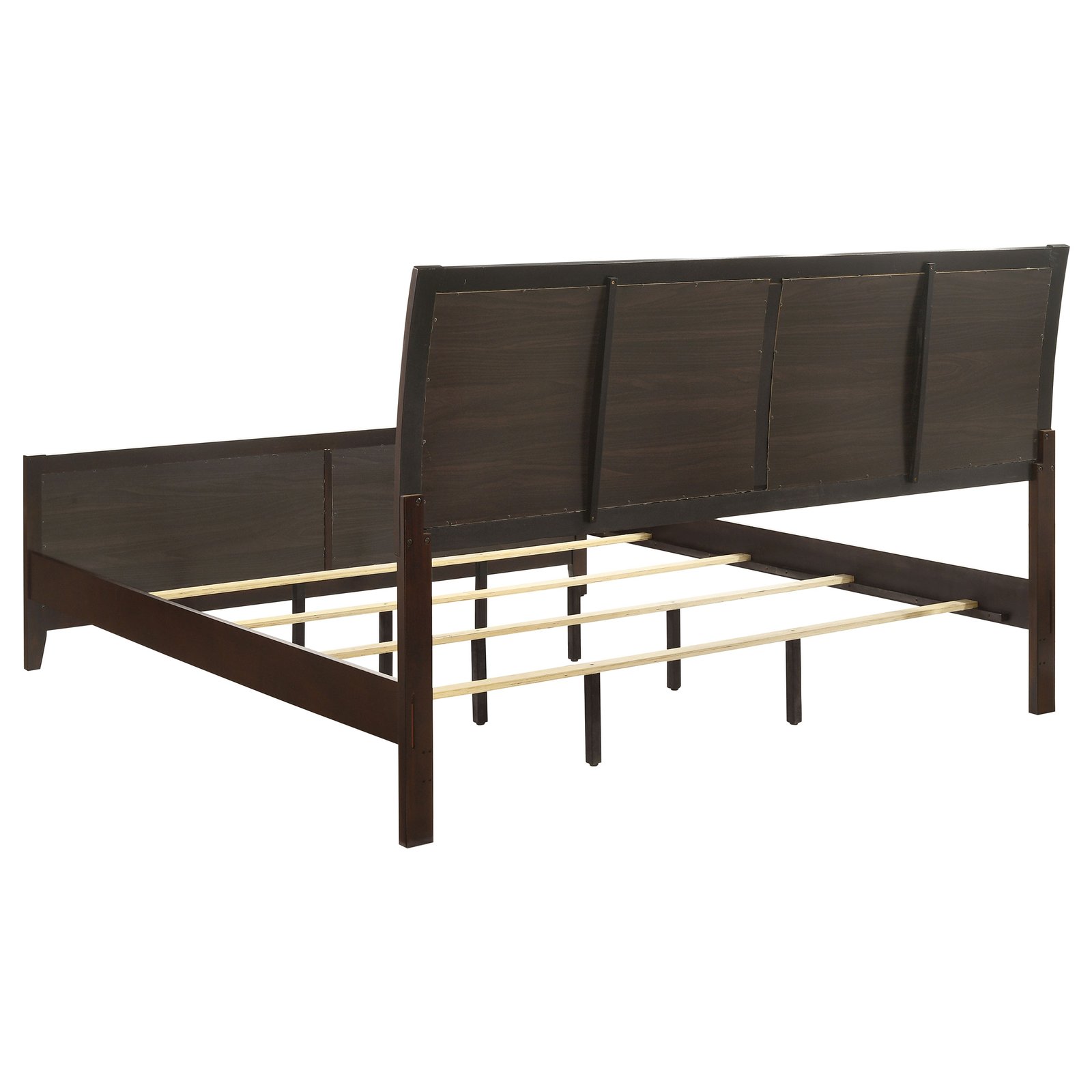 Carlton Wood Eastern King Panel Bed Cappuccino - Image 5