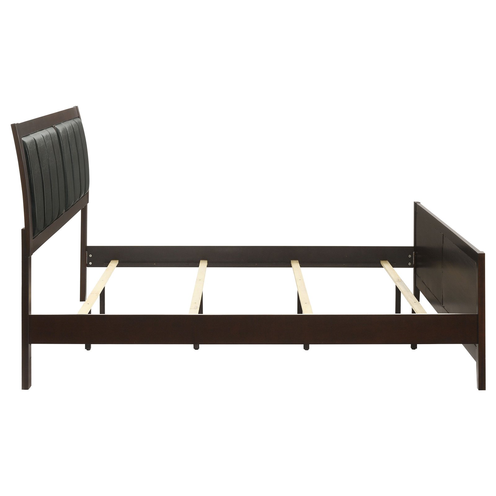 Carlton Wood Eastern King Panel Bed Cappuccino - Image 6