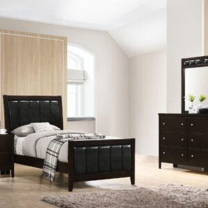 Carlton 4-piece Twin Bedroom Set Cappuccino