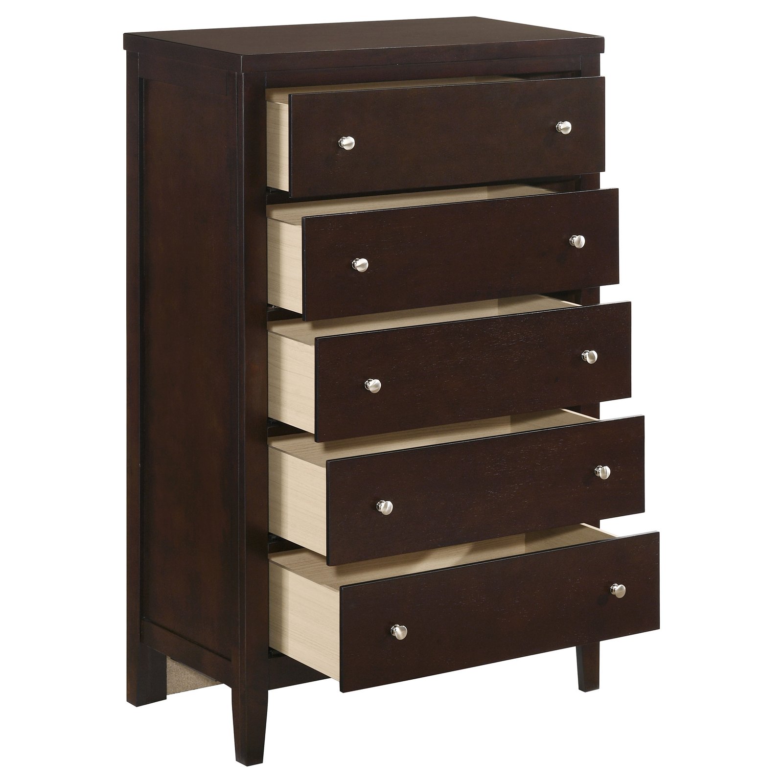 Carlton 5-drawer Bedroom Chest Cappuccino - Image 10