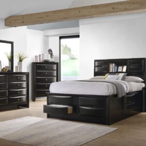 Briana 5-piece Eastern King Bedroom Set Black