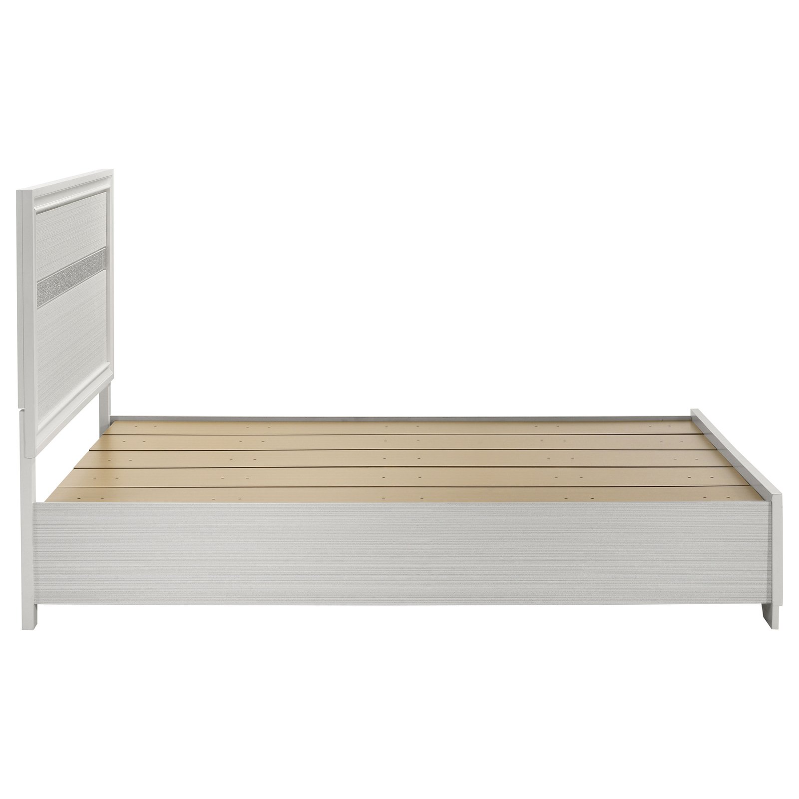 Miranda 51-inch Wood Queen Storage Panel Bed White - Image 6