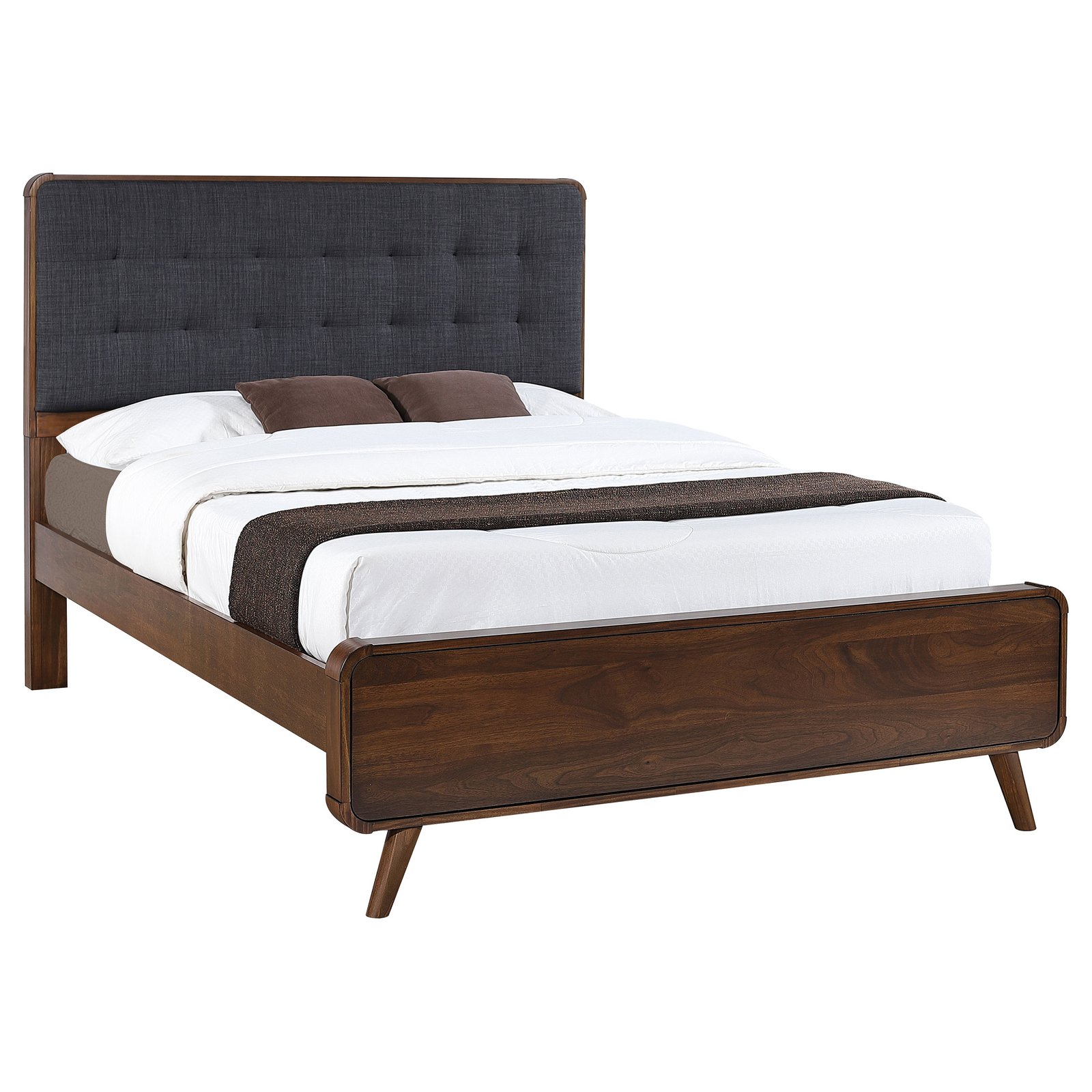 Robyn Wood Queen Platform Bed Dark Walnut - Image 3
