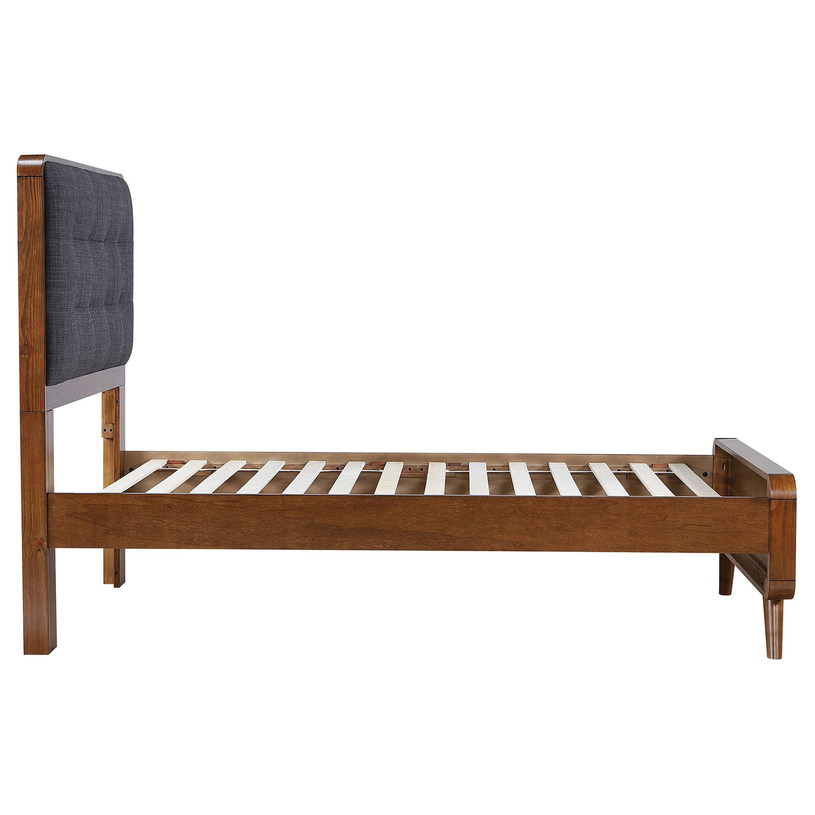 Robyn Wood Twin Platform Bed Dark Walnut - Image 6